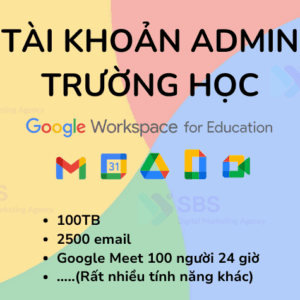 Tài khoản Admin Google Workspace Education Fundamentals có sẵn - hỗ trợ chuyển tên miền doanh nghiệp