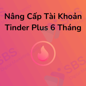 Nâng Cấp Tài Khoản Tinder Plus 6 Tháng Giá Rẻ